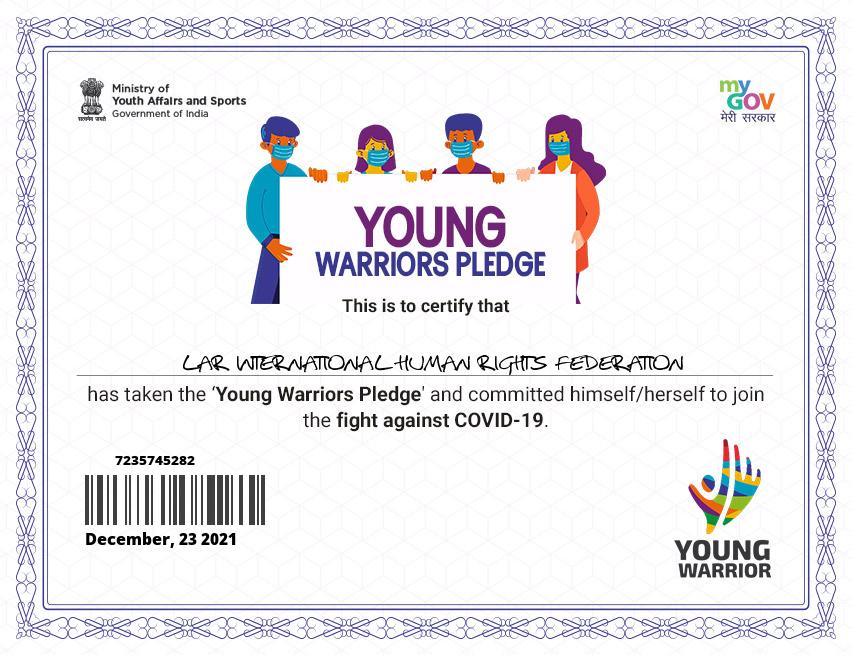 Young Warriors Pledge
